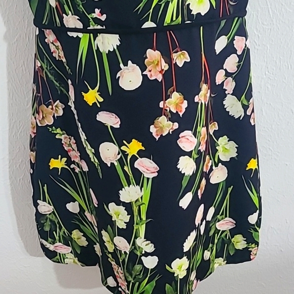 Victoria Beckham Floral Spring Sleeveless Mini-Dress, Size Medium - Picture 4 of 9